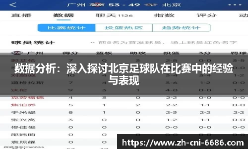 数据分析：深入探讨北京足球队在比赛中的经验与表现
